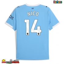 Camisa de Futebol Manchester City Nico Gonzalez #14 Equipamento Principal 2025-26 Manga Curta
